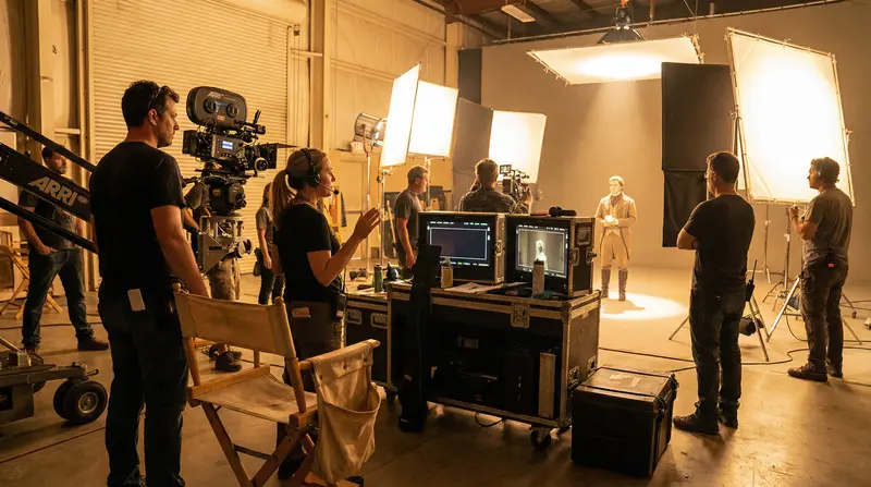 羞羞漫画国际化专业拍摄团队合作现场